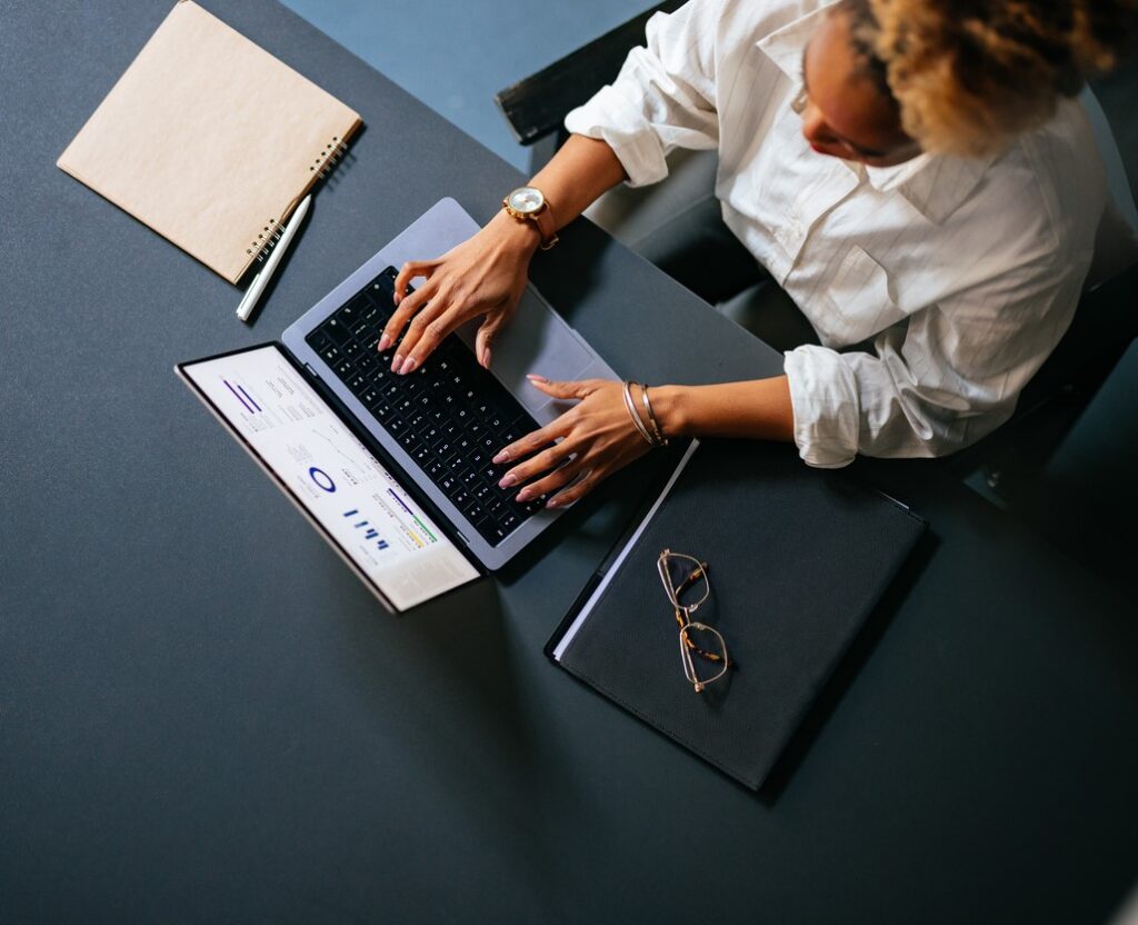 woman monitoring email deliverability