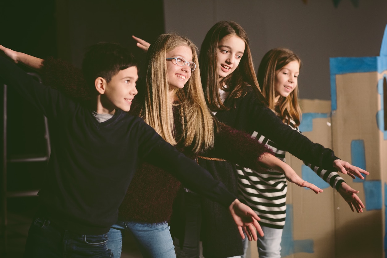 theater kids taking a bow