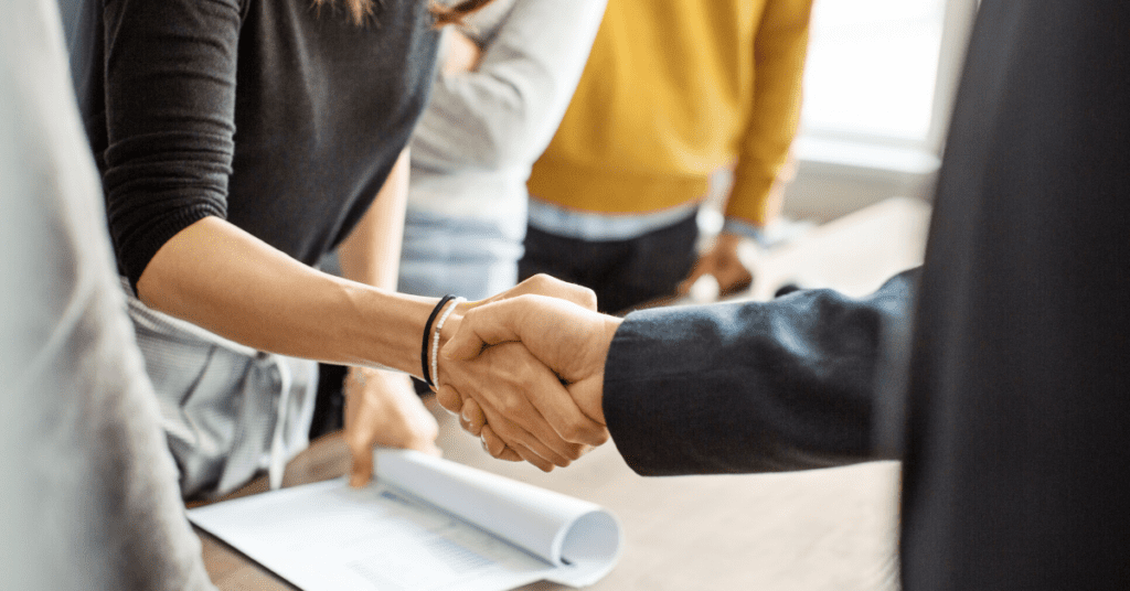 Develop a strong customer retention strategy - handshake